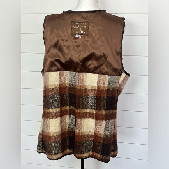 Vintage Grais Angel Skin Cabretta Leather Coat Wool Vest Liner Mens 40L Made USA - Picture 11 of 16